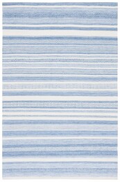 Safavieh Striped Kilim STK425M Blue and Ivory