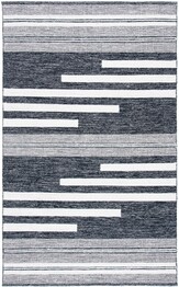 Safavieh Striped Kilim STK506A Ivory and Black