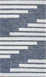 Safavieh Striped Kilim STK514N Navy and Ivory