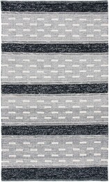 Safavieh Striped Kilim STK518Z Black and Ivory