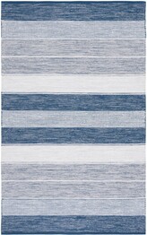 Safavieh Striped Kilim STK804M Grey and Blue