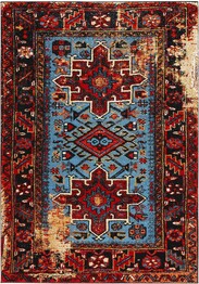 Safavieh Vintage Hamadan VTH211Q Red and Light Blue