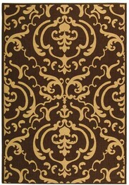 Safavieh Courtyard CY2663-3409 Chocolate and Natural