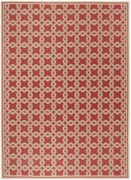 Safavieh Martha Stewart MSR425328 Red and Creme